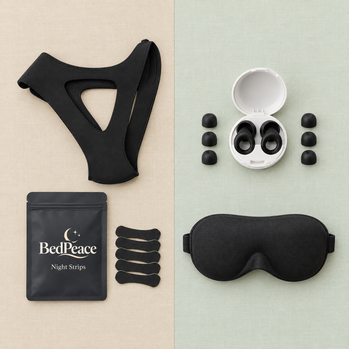 Complete Sleep System: snorer side and partner side